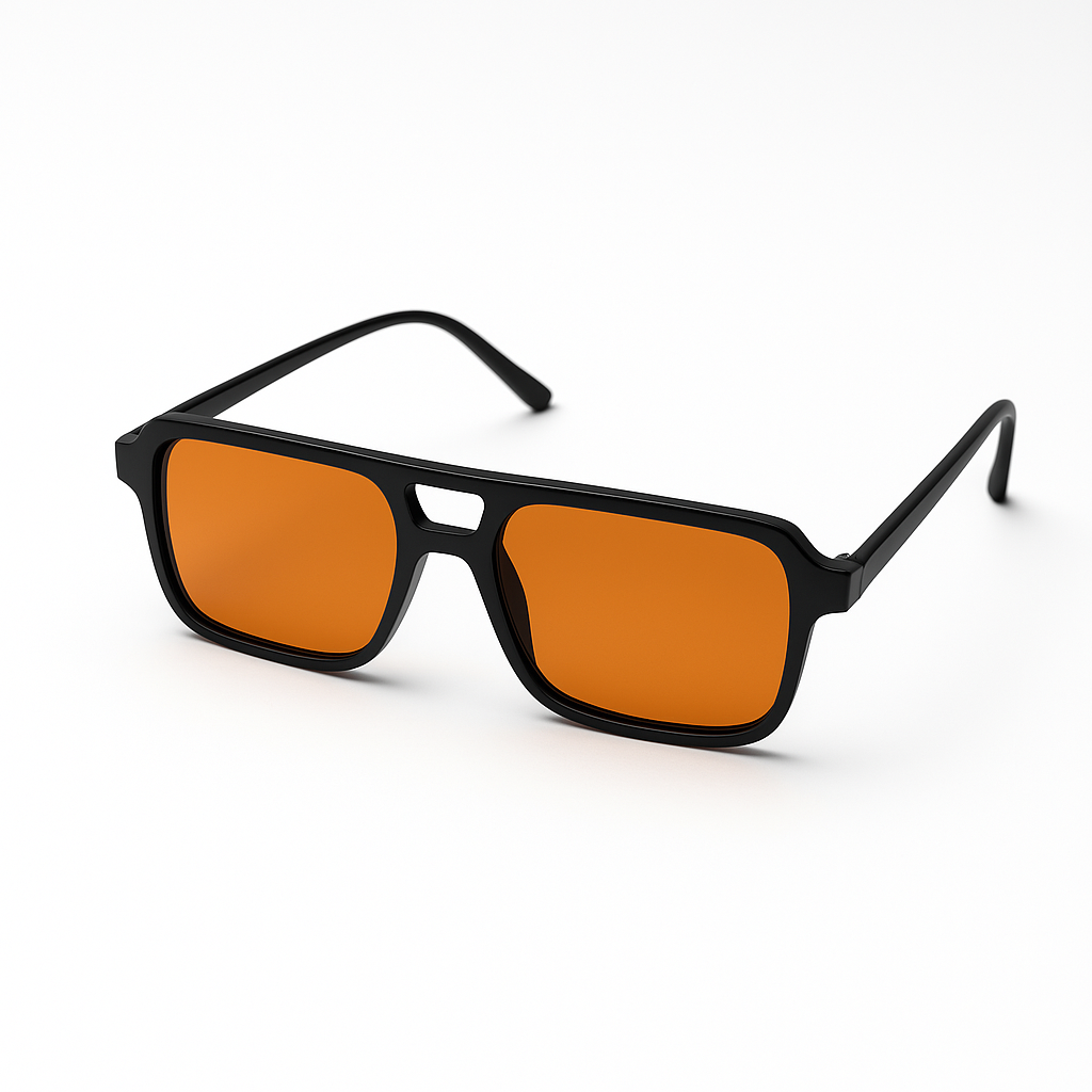 Vintage Piloten zonnebril met oranje glazen - Koningsdag Zonnebril
