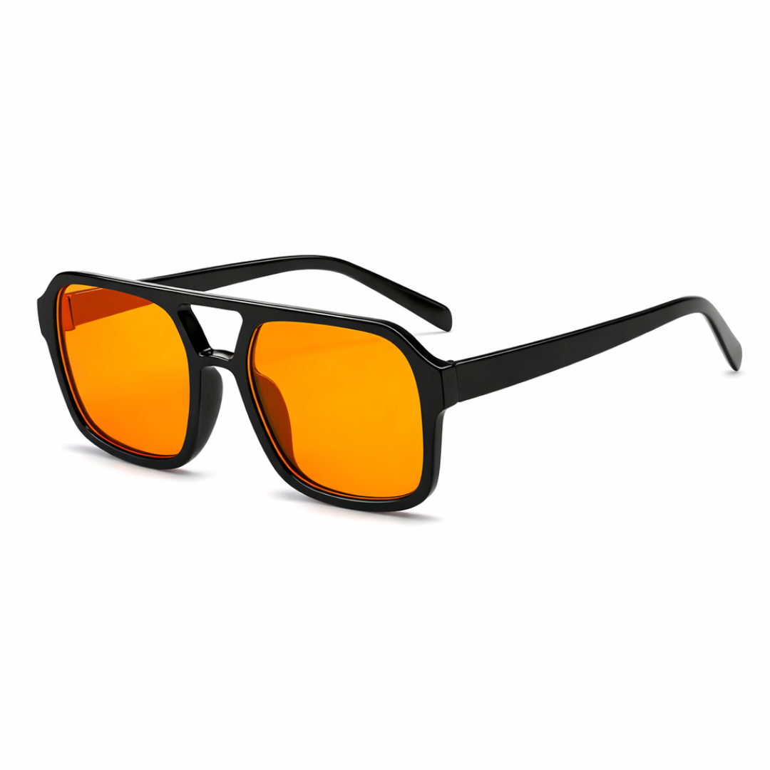 Vintage Piloten zonnebril met oranje glazen - Koningsdag Zonnebril