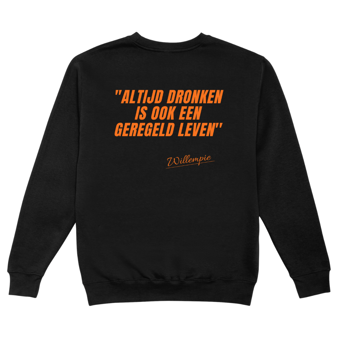 Altijd dronken | Koningsdag Trui - Sweaters Duobedankt