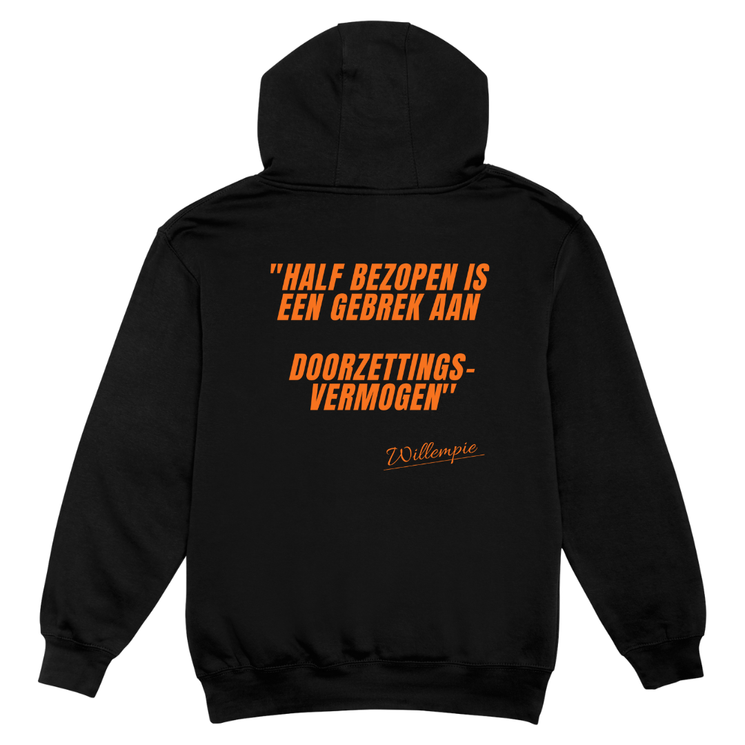 Half bezopen | Koningsdag Hoodie - Hoodies Duobedankt