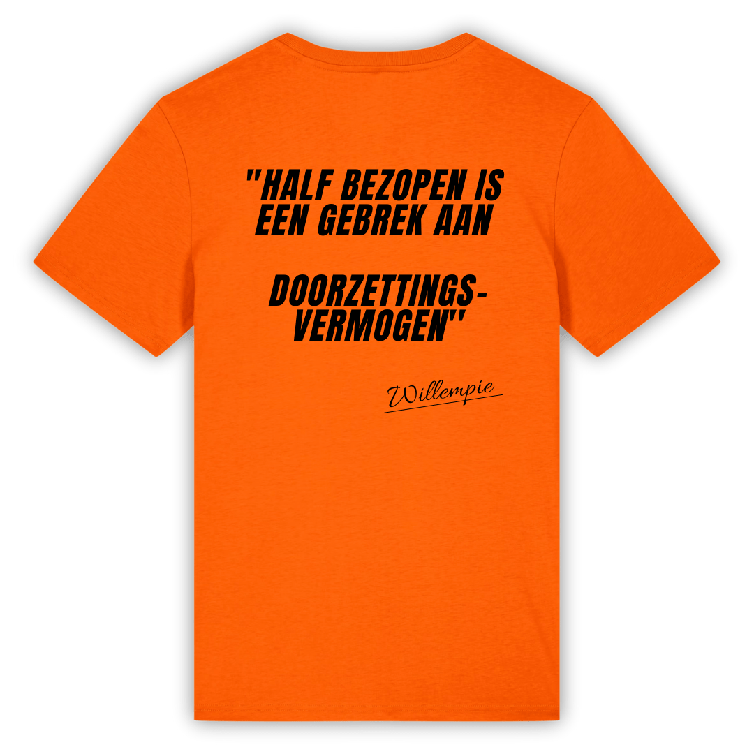 Half bezopen | Koningsdag T-shirt - T-shirt Duobedankt