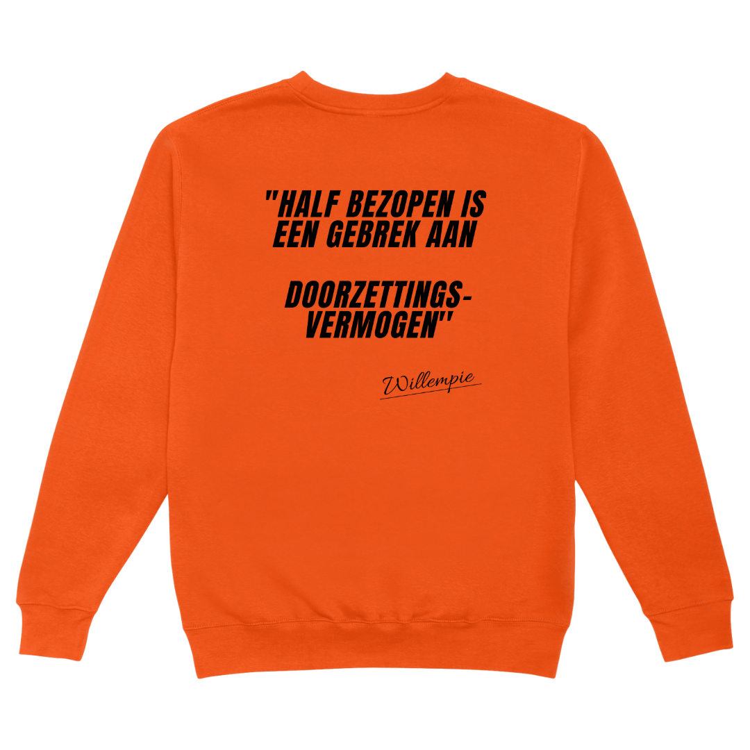 Half bezopen | Koningsdag Trui - Sweaters Duobedankt