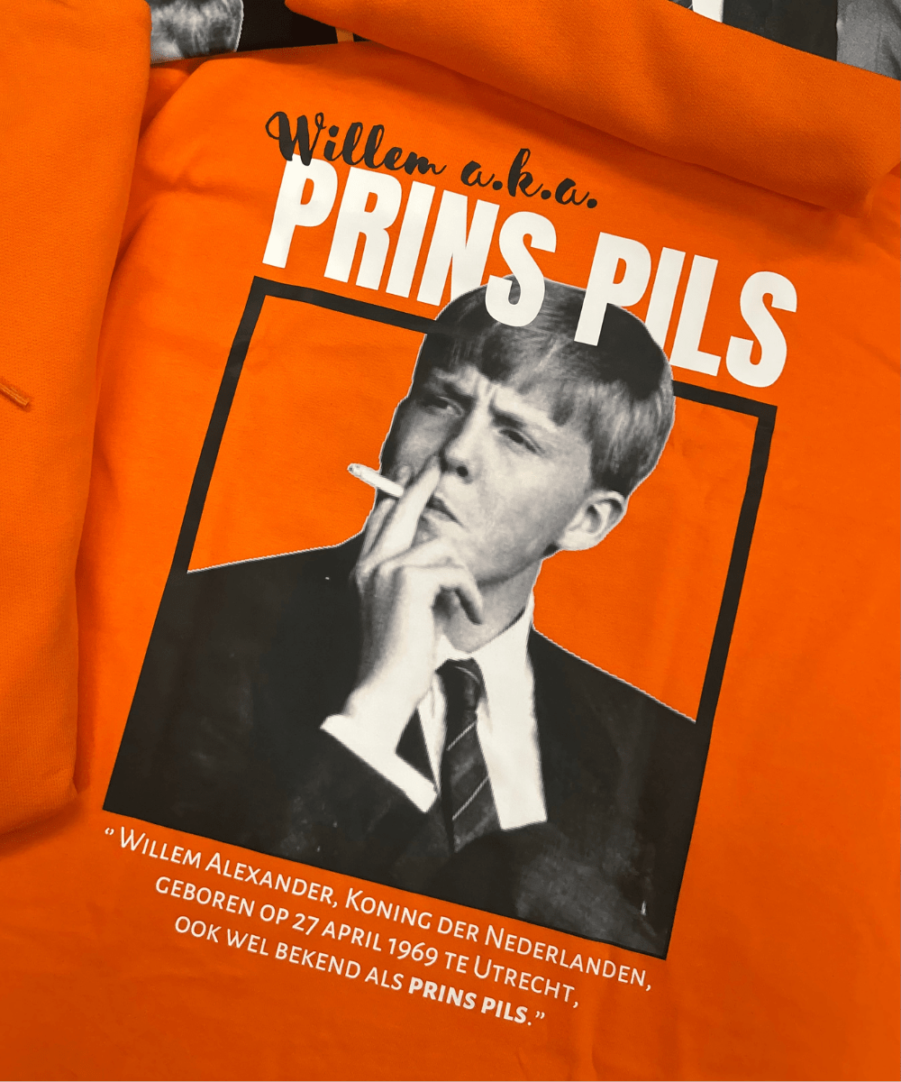 Willem Alexander Prins Pils | Koningsdag Hoodie - Hoodies Duobedankt