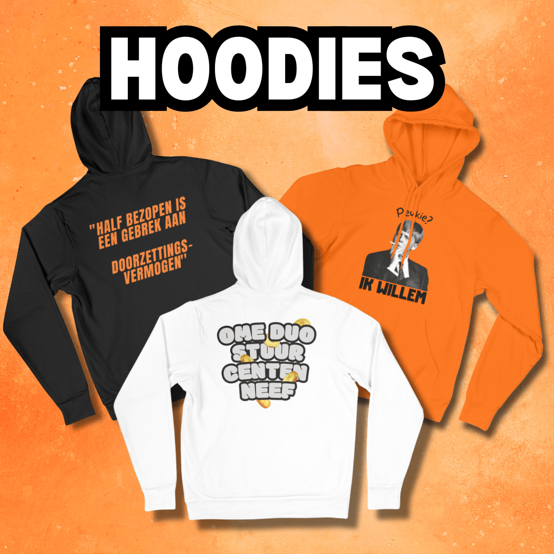 Koningsdag Hoodies – Oranje Hoodies voor Koningsdag 2025 - Duobedankt