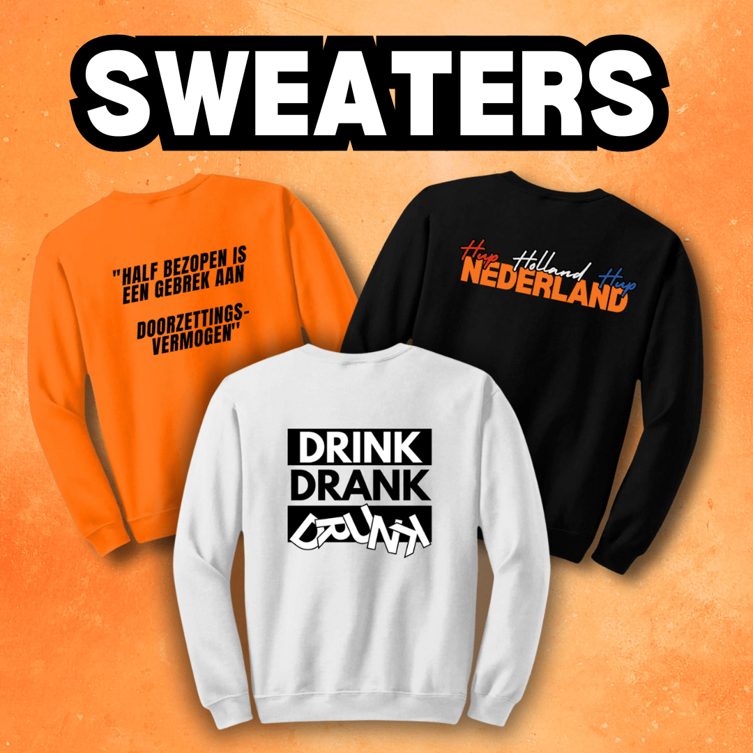 Koningsdag Truien – Oranje Truien & Sweaters voor Koningsdag 2025 - Duobedankt