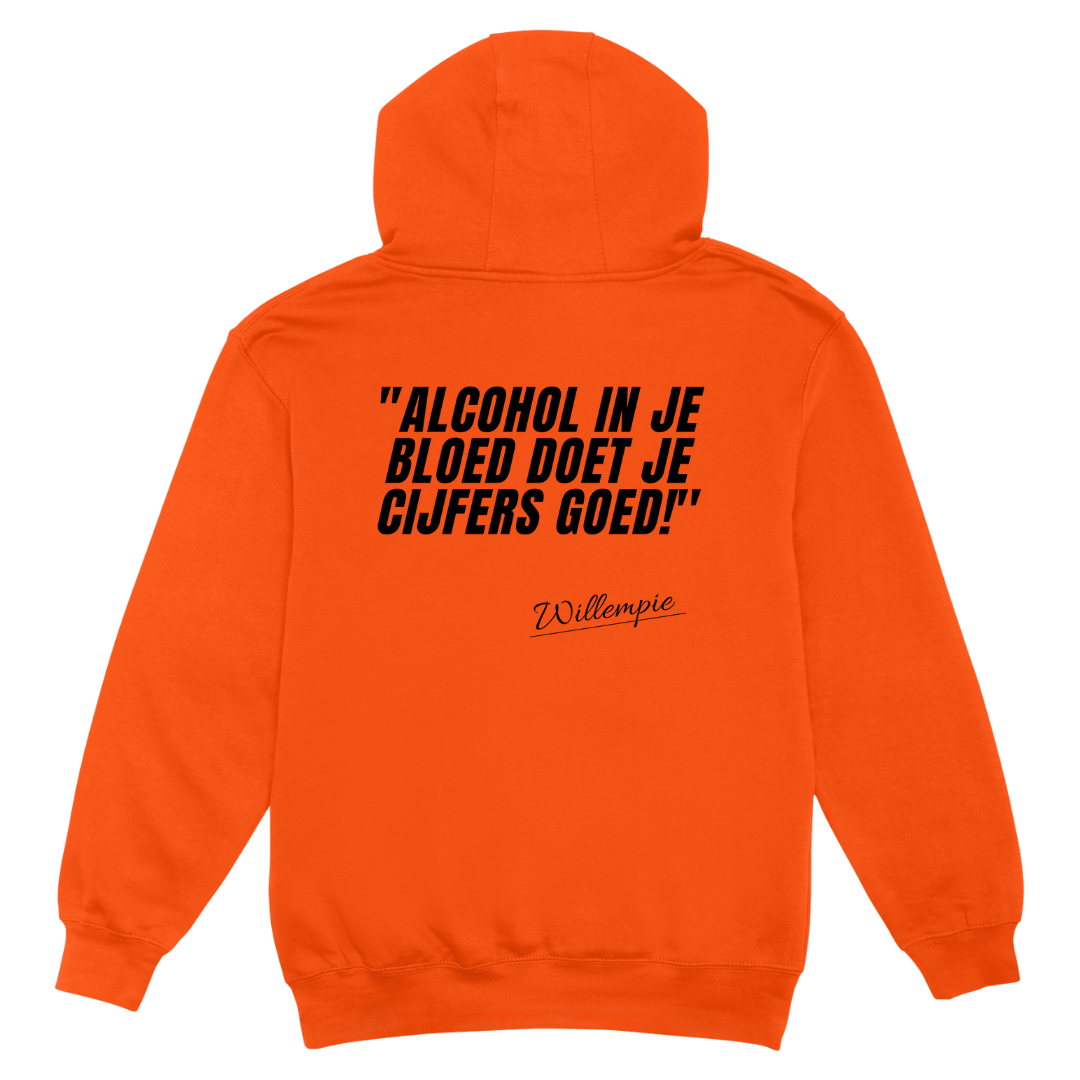 Alcohol in je bloed | Koningsdag Hoodie - Hoodies Duobedankt