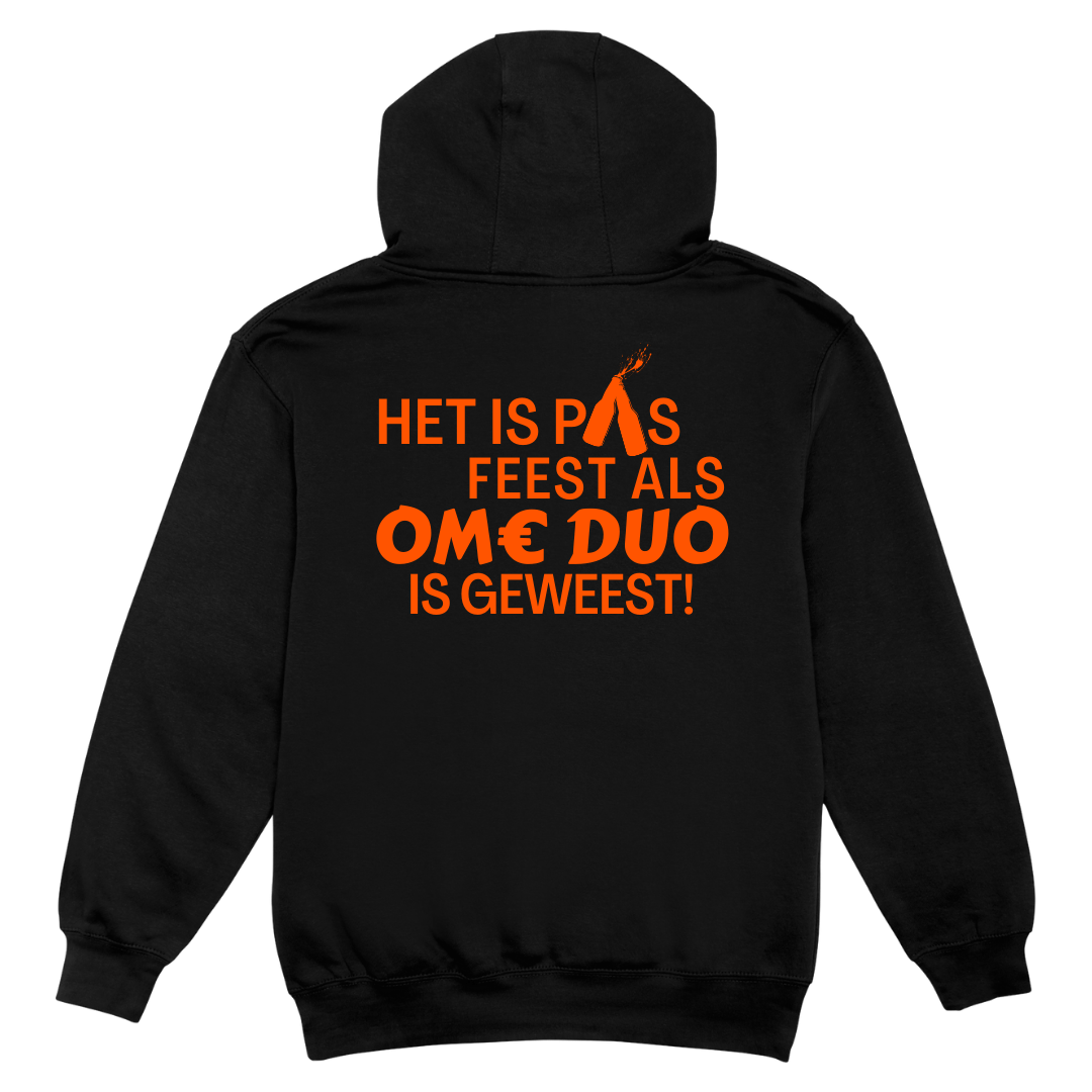 Het is pas feest als Ome Duo is geweest | Hoodie - Hoodies Duobedankt