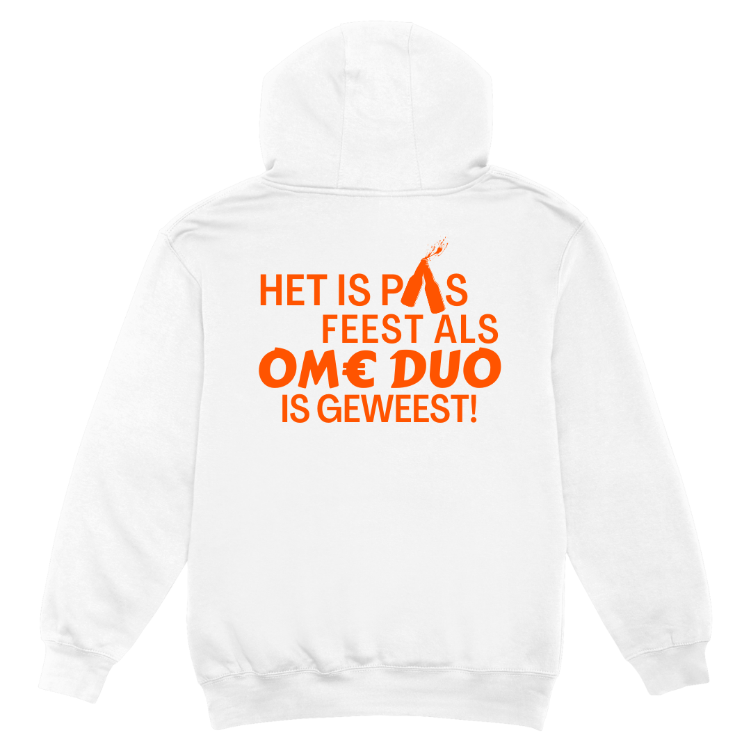 Het is pas feest als Ome Duo is geweest | Hoodie - Hoodies Duobedankt