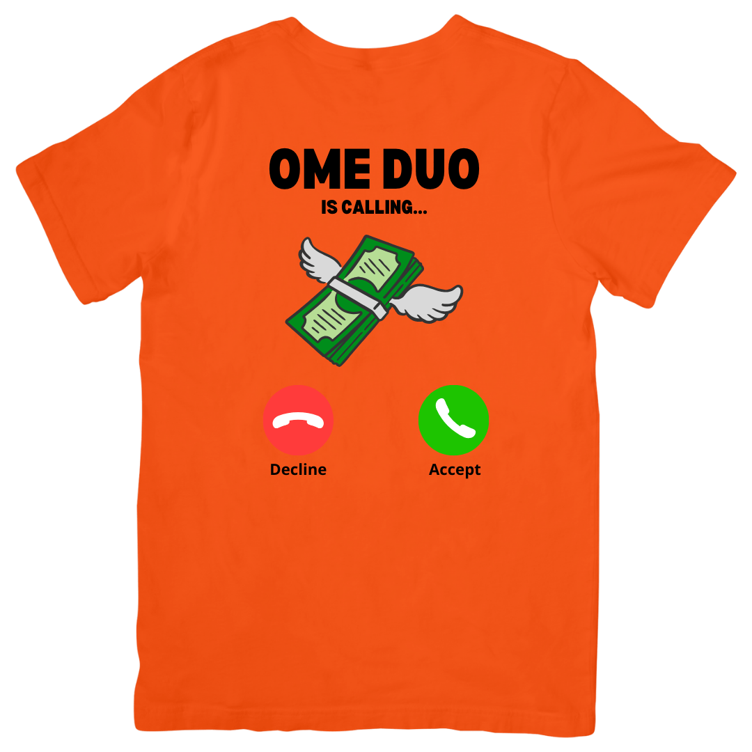 Ome Duo is calling | T-shirt - T-shirt Duobedankt