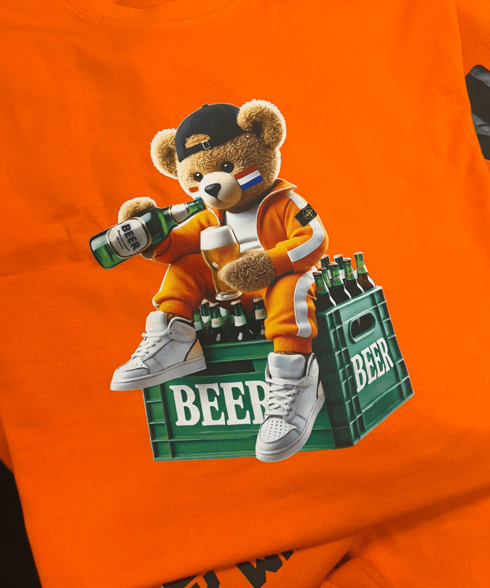 Teddy Beer | Koningsdag Hoodie - Hoodies Duobedankt